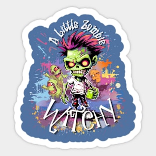 A Little Zombie Witchy Sticker